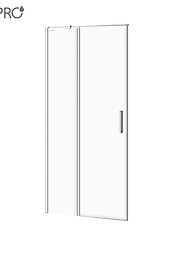Drzwi na zawiasach kabiny prysznicowej MODUO 90 x 195, lewe