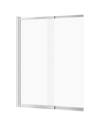 Parawan nawannowy LARGA 140x115 dwuskrzydłowy, chrom
