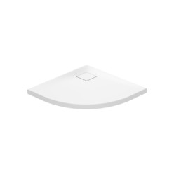 Brodzik Półokrągły TAKO SLIM (80x4) - Biały Mat + Syfon