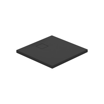 BRODZIK KWADRATOWY TAKO SLIM 80X4 CZARNY MAT+ SYFON