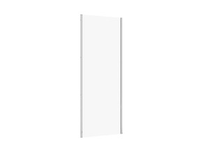 Ścianka kabiny prysznicowej LARGA chrom - (80x195) szkło transparentne