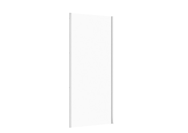 Ścianka kabiny prysznicowej LARGA chrom - (90x195) szkło transparentne