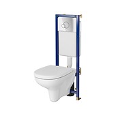 SET B598 TECH LINE BASE, miska zawieszana ARTECO CleanOn, deska duroplastowa, ...