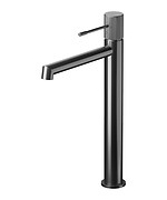Bateria umywalkowa sztorcowa, wysoka ZEN by Cersanit czarny gun metal