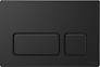 Przycisk spłukujący BLOCK czarny matowy