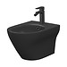 Bidet zawieszany LARGA by Cersanit OVAL z ukrytym montażem antracytowy mat