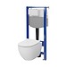 SET C250: stelaż AQUA 50 MECH QF + miska zawieszana ZEN by Cersanit CleanOn z deską