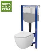 SET C250: stelaż AQUA 50 MECH QF + miska zawieszana ZEN by Cersanit CleanOn z deską
