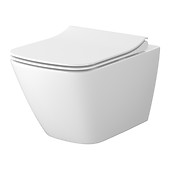 SET C200: Miska zawieszana CITY Pro by Cersanit square CERSANIT VORTEX z deską ...