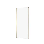 Ścianka kabiny LARGA 90X195 złoty mat szkło transparentne