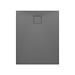 SET C258: Brodzik prostokątny TAKO SLIM 100X80X4,5 szary mat + Syfon