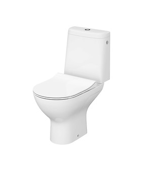WC kompakt 877 COLOUR PRO OVAL CERSANIT VORTEX 010 zbiornik ROUND z deską ...