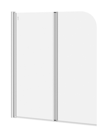 Parawan nawannowy EASY NEW, dwuskrzydlowy chrom 140 x 115