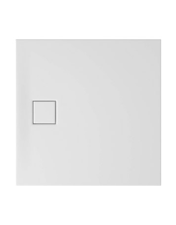 Brodzik kwadratowy TAKO SLIM 90 x 4 biały matowy + syfon